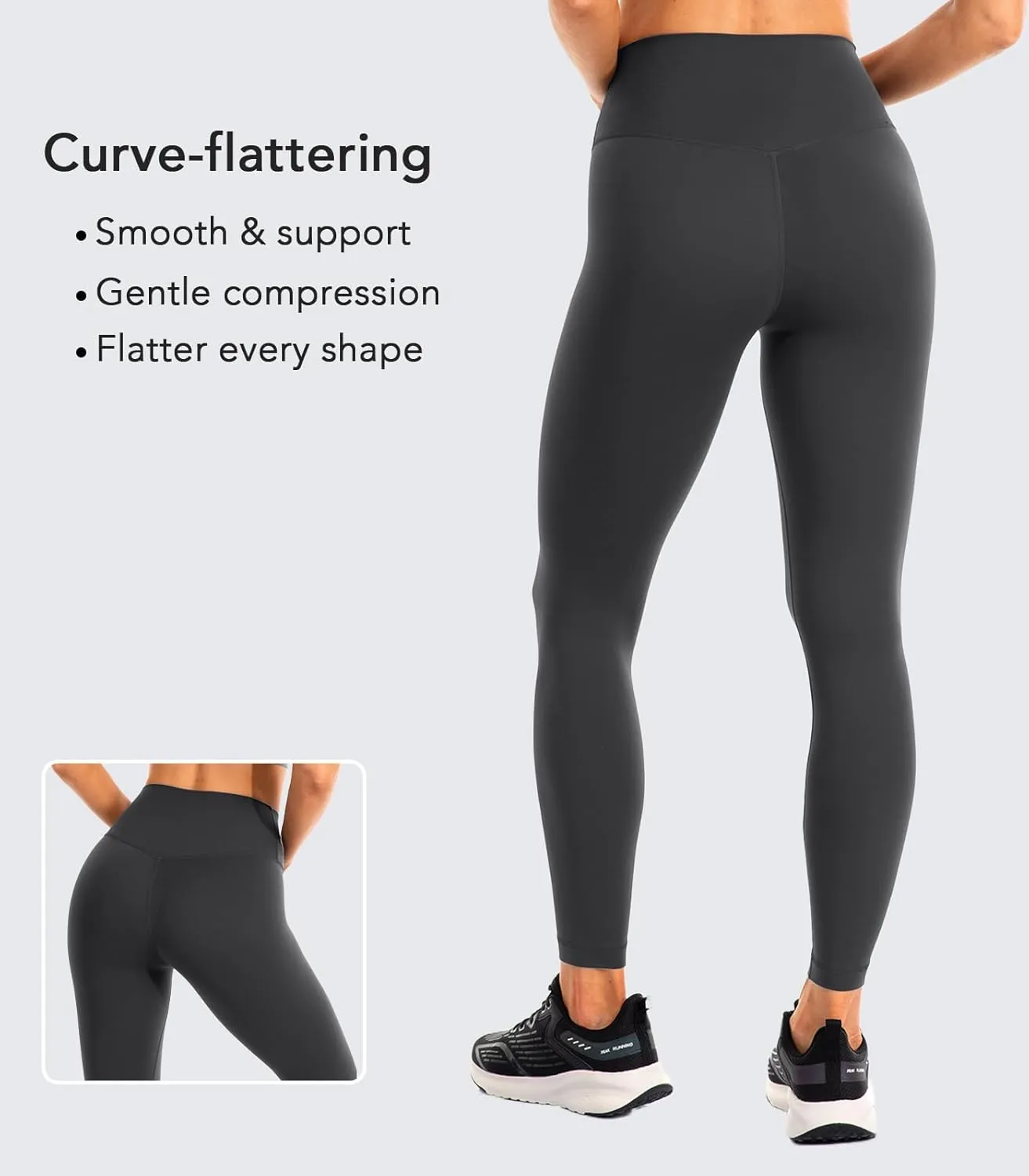 Ukaste Women's Studio Essential Yoga Leggings 25"/ 28" - Soft Stretch Workout Active Tights Pants