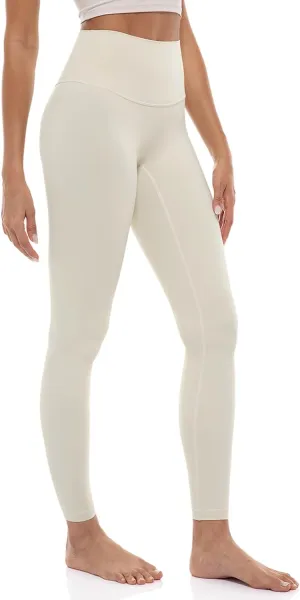 Ukaste Women's Studio Essential Yoga Leggings 25"/ 28" - Soft Stretch Workout Active Tights Pants