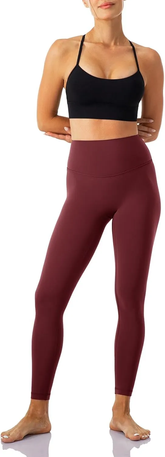 Ukaste Women's Studio Essential Yoga Leggings 25"/ 28" - Soft Stretch Workout Active Tights Pants