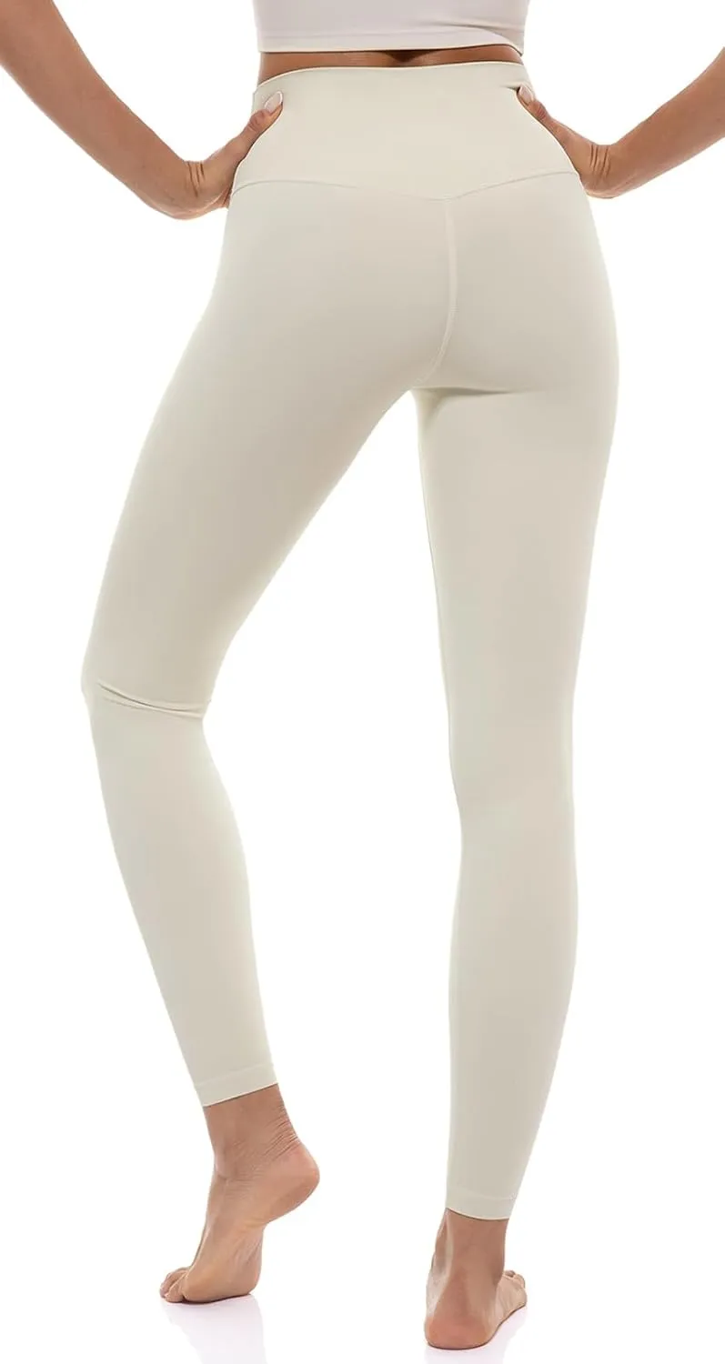 Ukaste Women's Studio Essential Yoga Leggings 25"/ 28" - Soft Stretch Workout Active Tights Pants