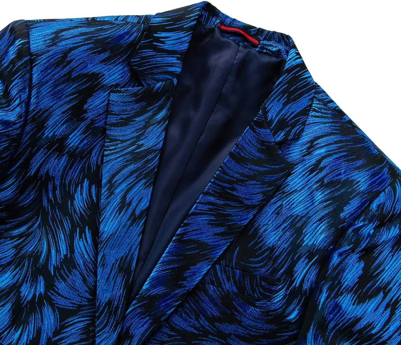 UNINUKOO Mens Casual Floral Blazer Dress Slim Fit Prom Party Paisley Suit Jacket for Men