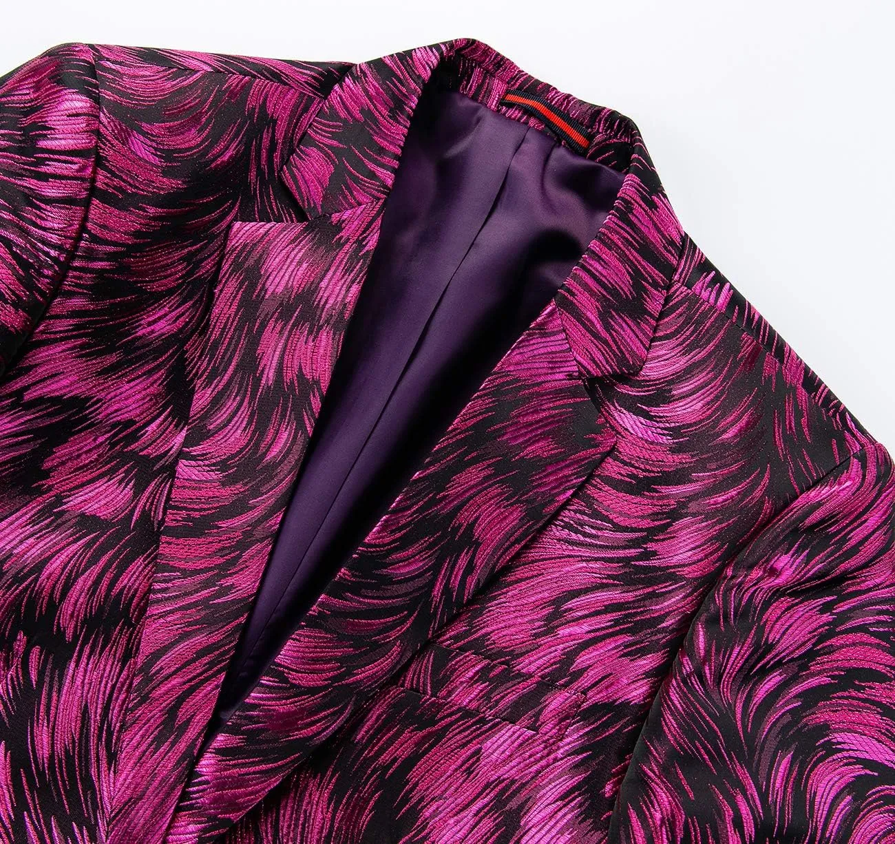 UNINUKOO Mens Casual Floral Blazer Dress Slim Fit Prom Party Paisley Suit Jacket for Men