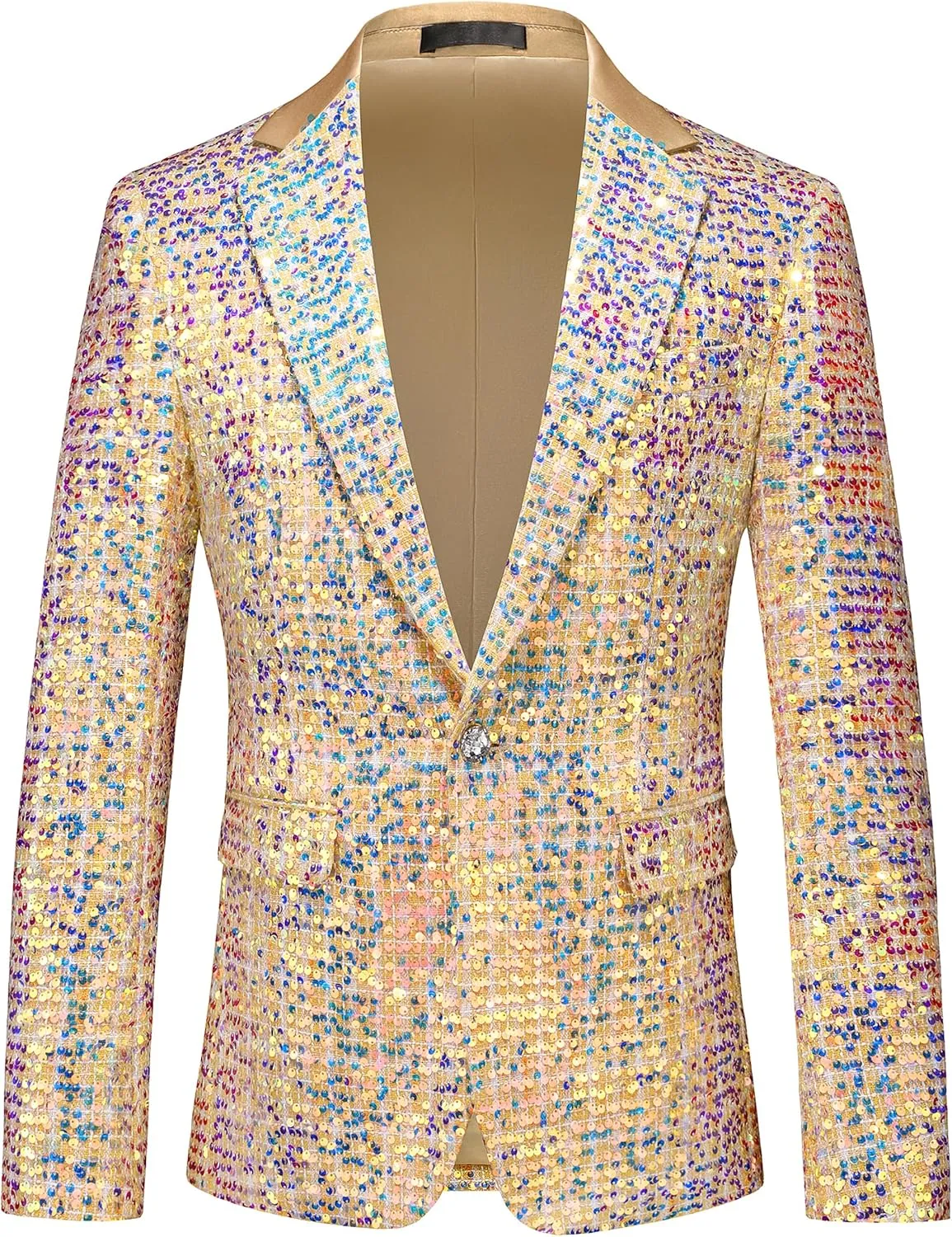 UNINUKOO Mens Casual Floral Blazer Dress Slim Fit Prom Party Paisley Suit Jacket for Men