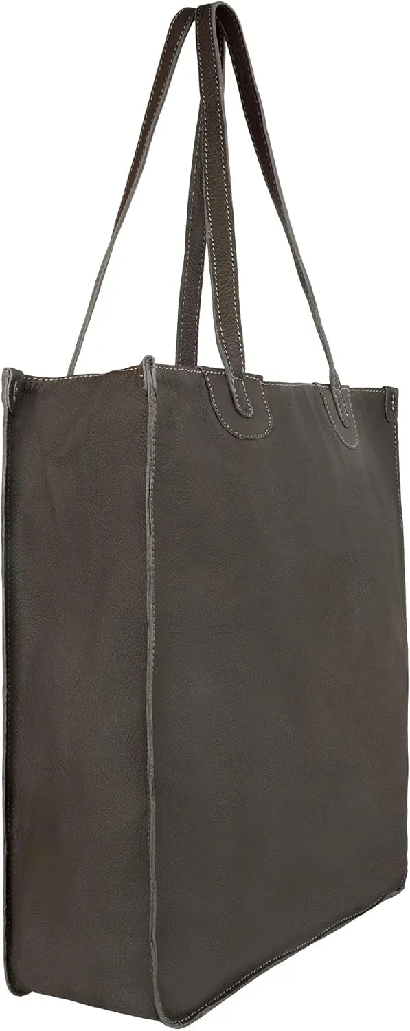 Vaan & Co. Tote  Upcycled Genuine Leather Shoulder Bag, Sustainable & Stylish Handbag for Everyday Use