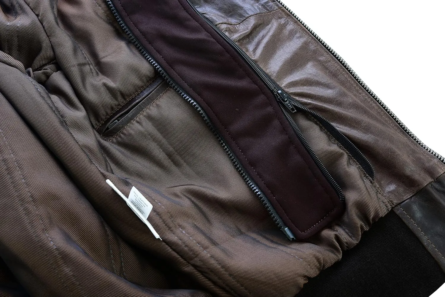 Vance Leather' Men's Sven Bomber Black Waxed Premium Cowhide Motorcycle Leather Jacket with Removeable Hood