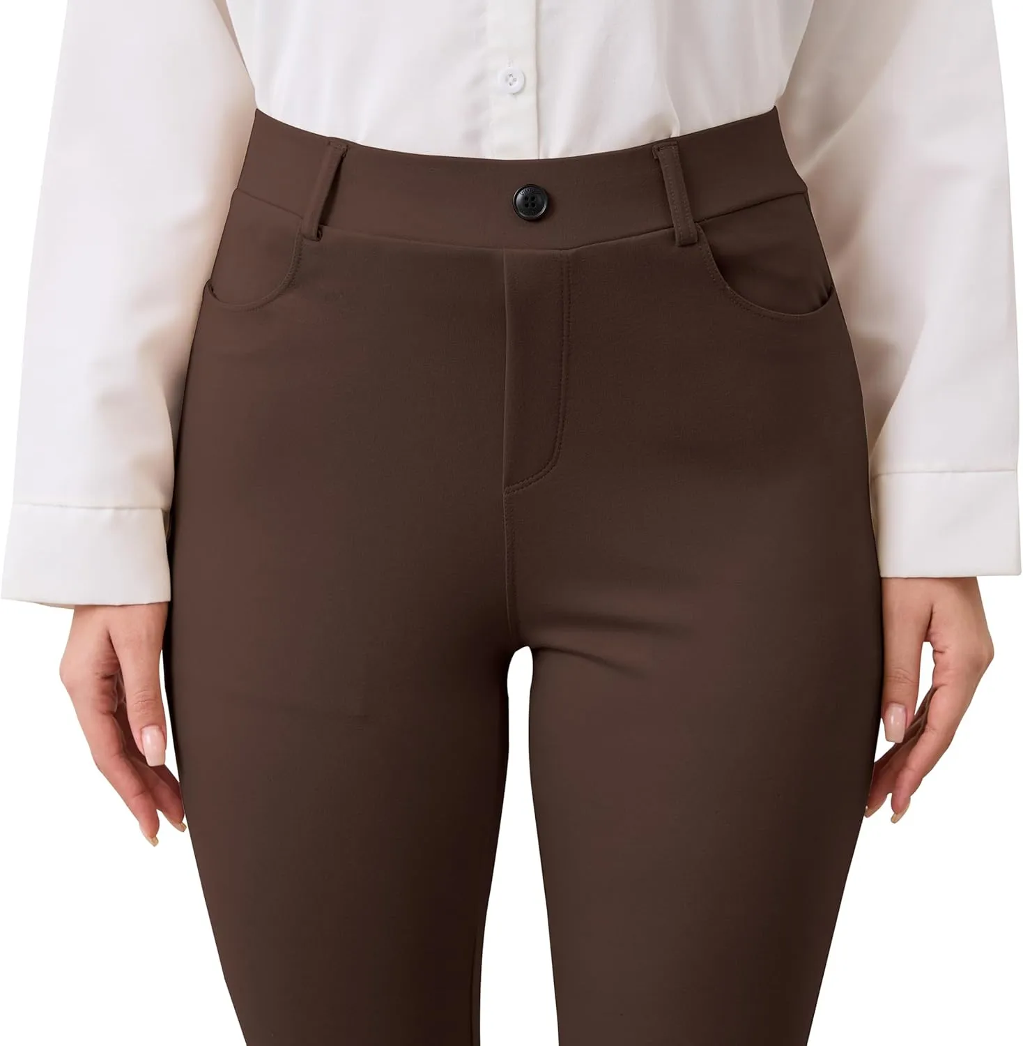 VIMPEP Womens Classic Yoga Dress Pants High Rise Flare Soft Feeling Pull On Work Yoga Pants for Business Office Work 2102