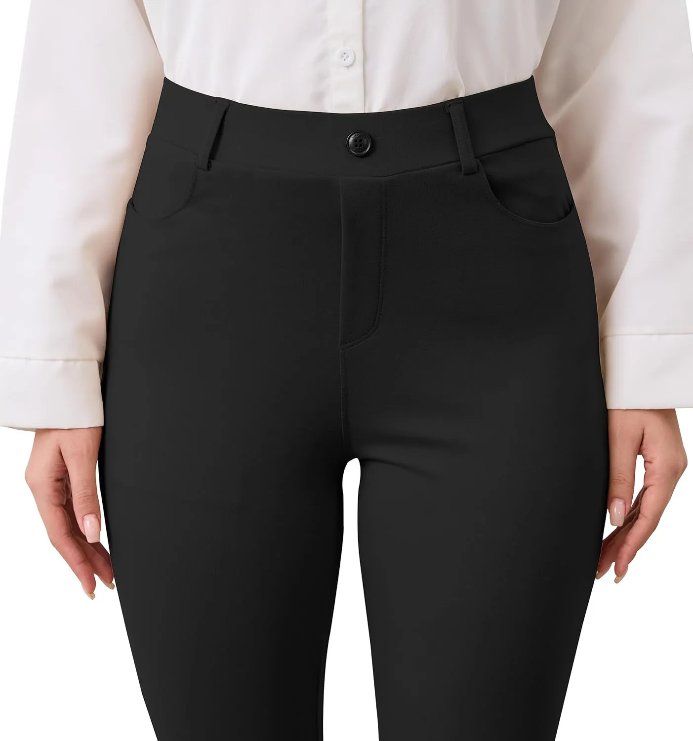 VIMPEP Womens Classic Yoga Dress Pants High Rise Flare Soft Feeling Pull On Work Yoga Pants for Business Office Work 2102