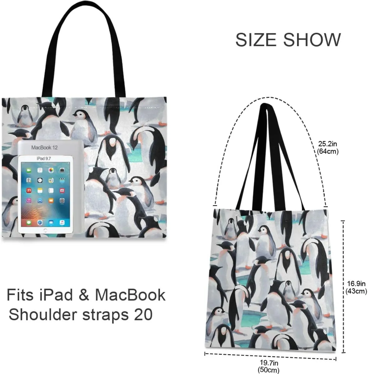 Visesunny Floral Beach Tote Stylish Travel Shopping Duty Bag with Long Handles