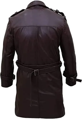 Watchmen Rorschach Jackie Coat | Earle Haley Watchmen Trench Brown Faux Leather Coat