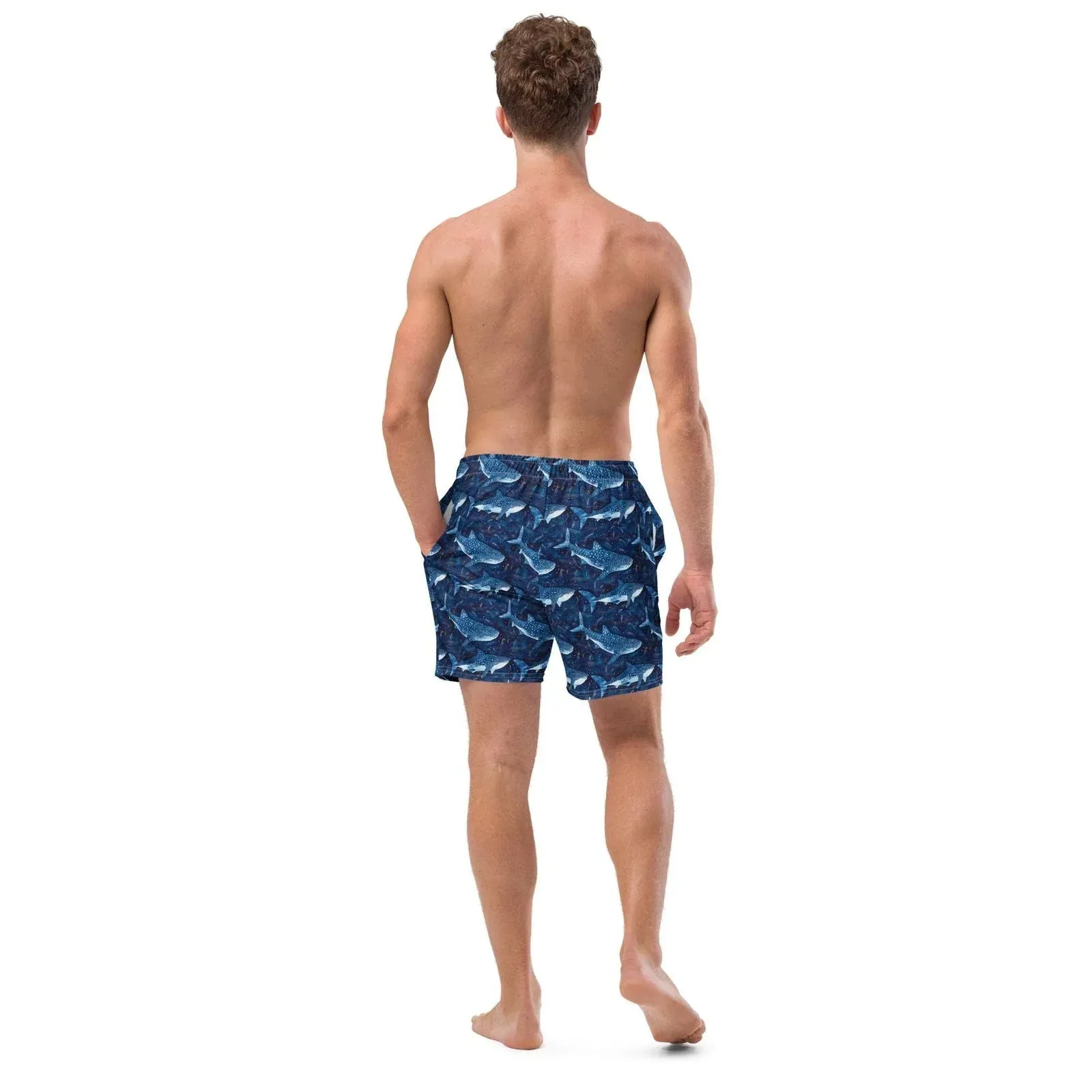 Whale Shark Dream Men's Swim Trunks