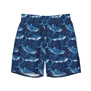 Whale Shark Dream Men's Swim Trunks