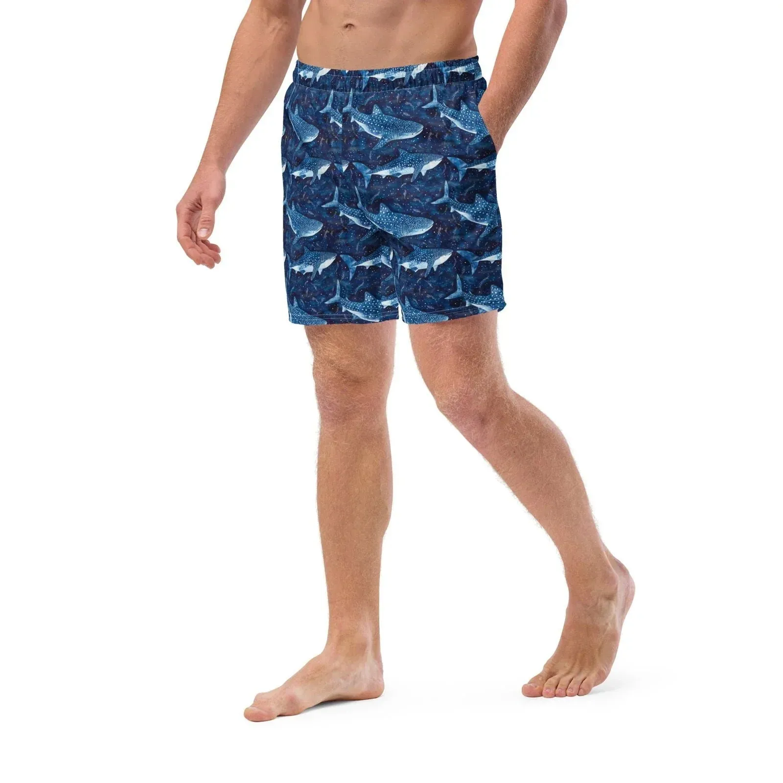Whale Shark Dream Men's Swim Trunks