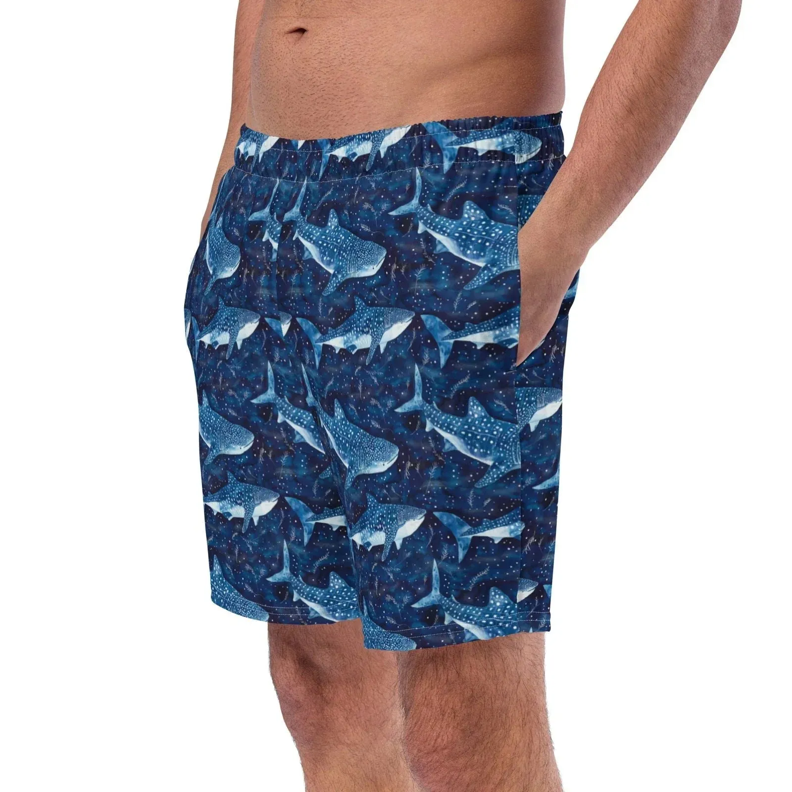 Whale Shark Dream Men's Swim Trunks