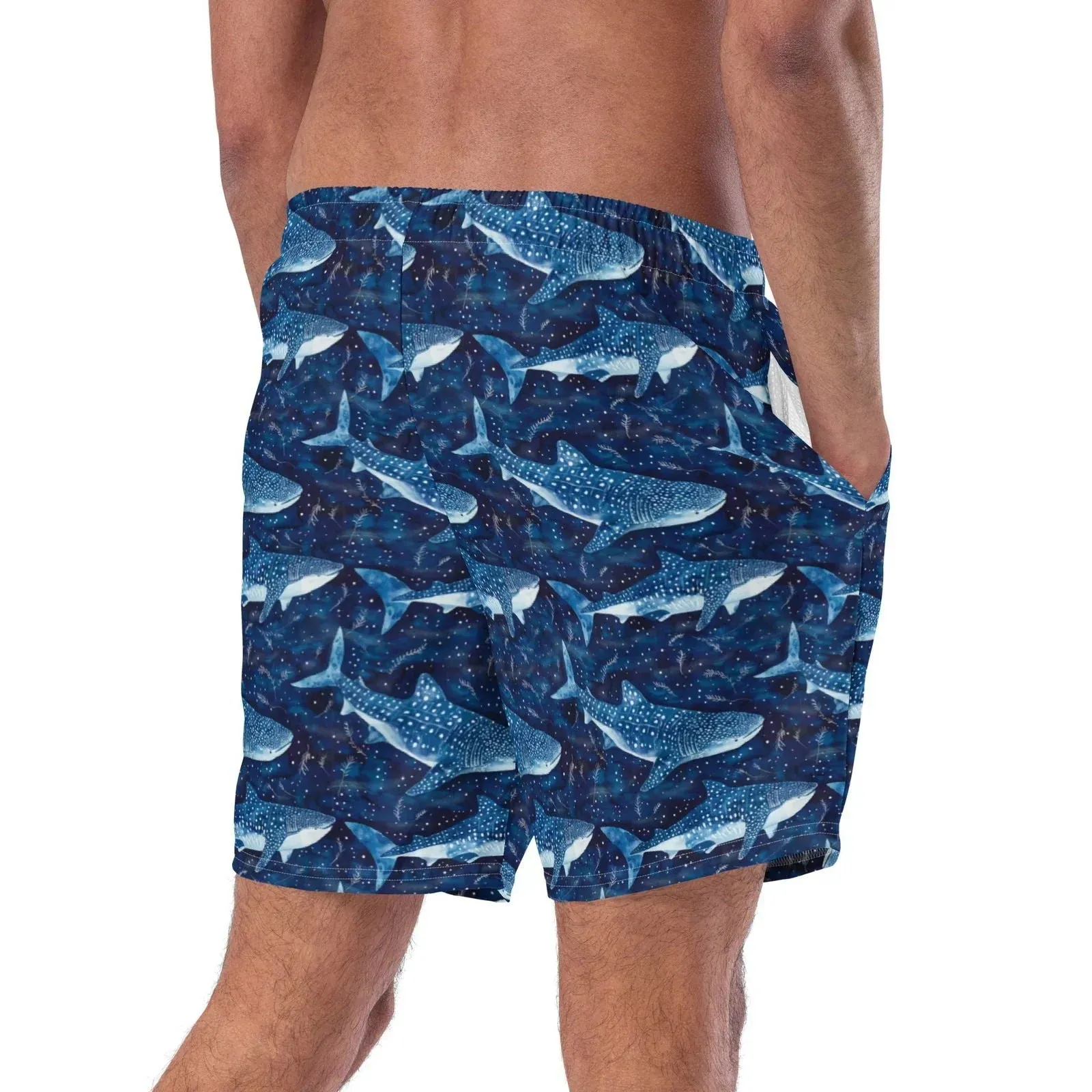 Whale Shark Dream Men's Swim Trunks