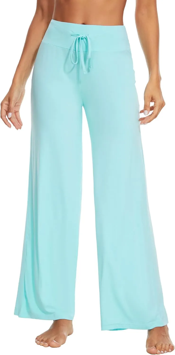 WiWi Pajama Pants for Women Plus Size Pajamas Bottoms Wide Leg Lounge Soft Pj Sweatpants-Viscose Made from Bamboo S-4X