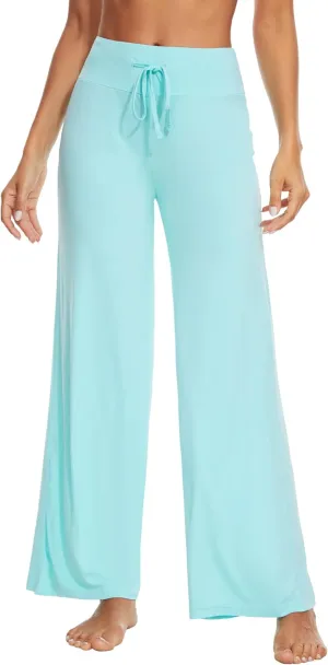 WiWi Pajama Pants for Women Plus Size Pajamas Bottoms Wide Leg Lounge Soft Pj Sweatpants-Viscose Made from Bamboo S-4X