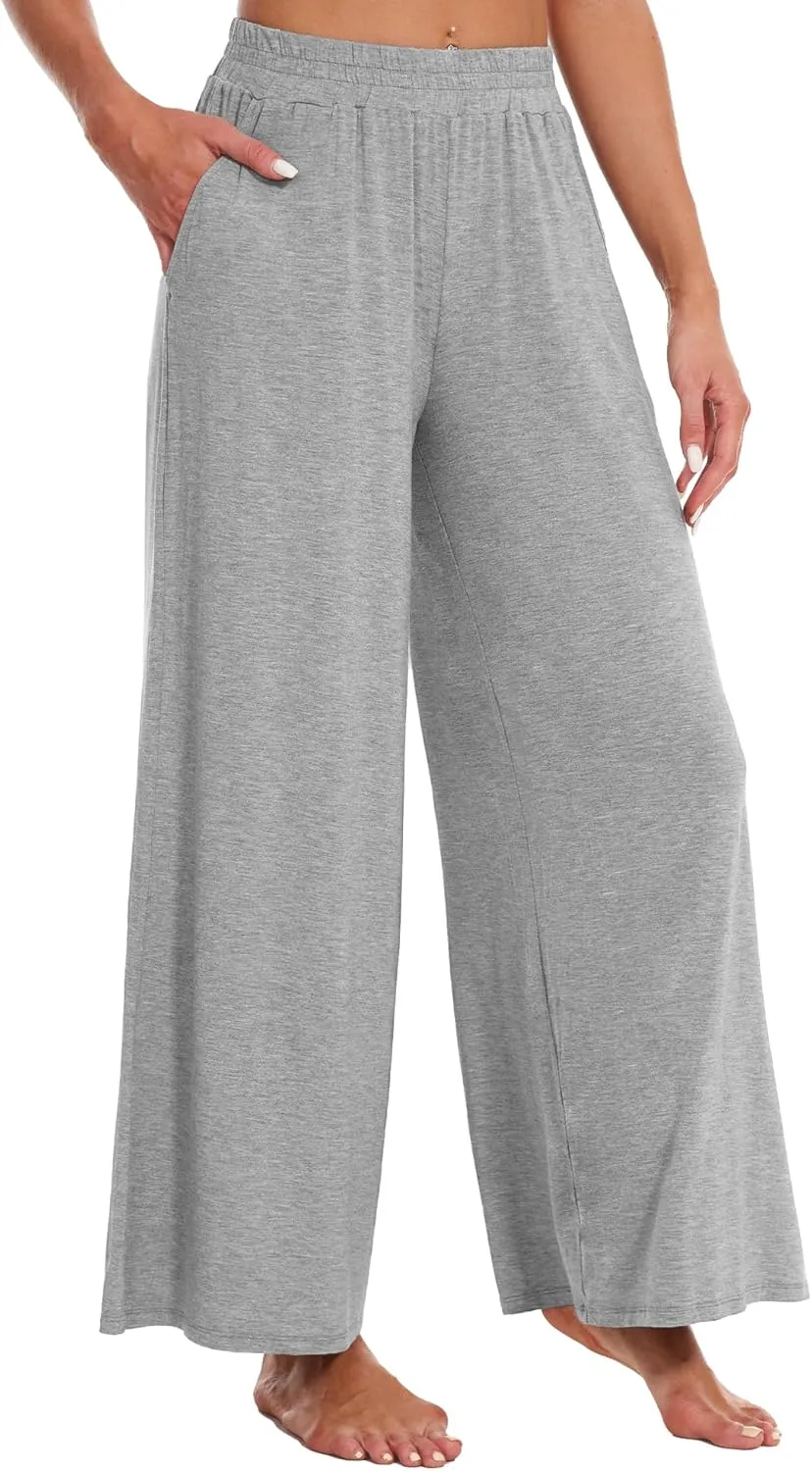 WiWi Viscose from Bamboo Women' s Pajamas Pants Soft Yoga Loose Pant Comfy Pajama Bottoms S-XXL