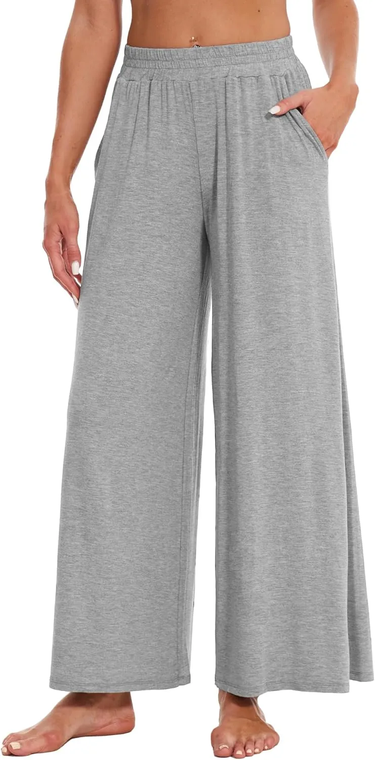 WiWi Viscose from Bamboo Women' s Pajamas Pants Soft Yoga Loose Pant Comfy Pajama Bottoms S-XXL