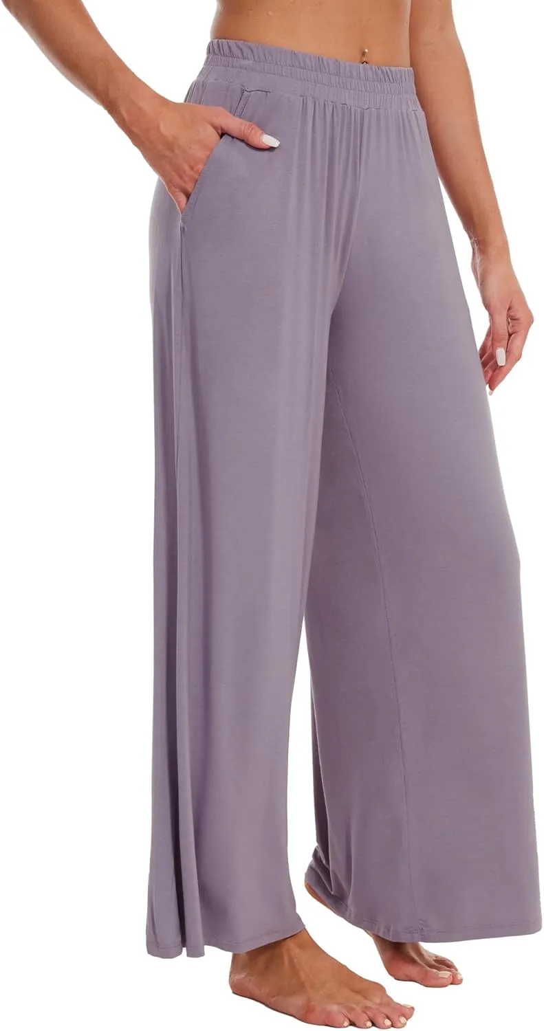 WiWi Viscose from Bamboo Women' s Pajamas Pants Soft Yoga Loose Pant Comfy Pajama Bottoms S-XXL