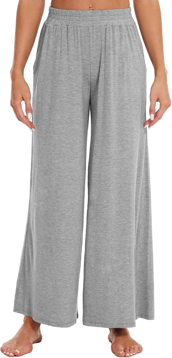 WiWi Viscose from Bamboo Women' s Pajamas Pants Soft Yoga Loose Pant Comfy Pajama Bottoms S-XXL
