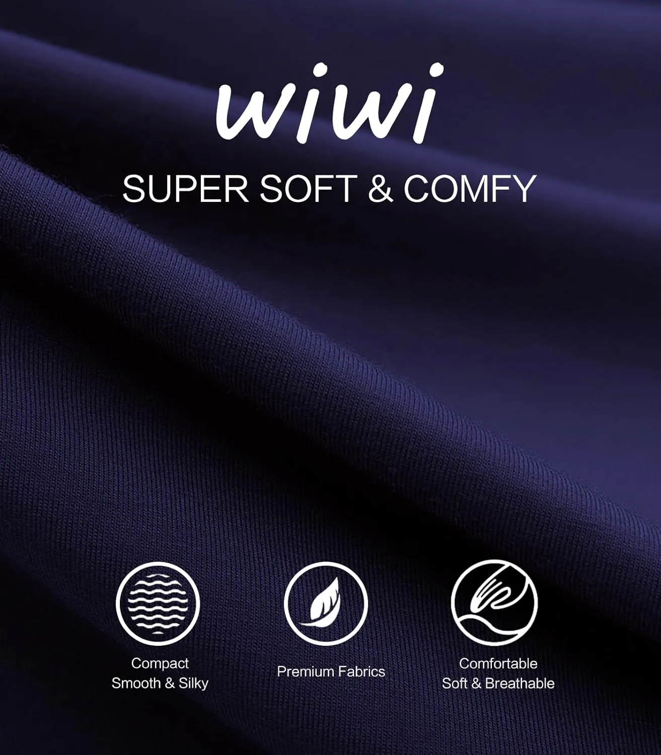 WiWi Womens Viscose from Bamboo Lounge Pants Soft Wide Leg Pajama Bottoms Palazzo Yoga Pant Casual Pj Bottom S-XXL