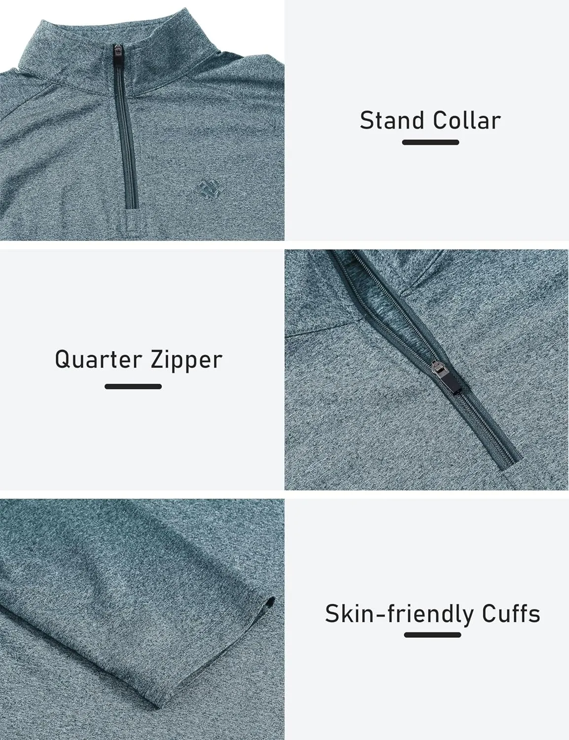 Womens 1/4 Zip Golf Shirt Long Sleeve Lightweight Golf Pullover Outdoor Athletic Tennis Polo Shirts