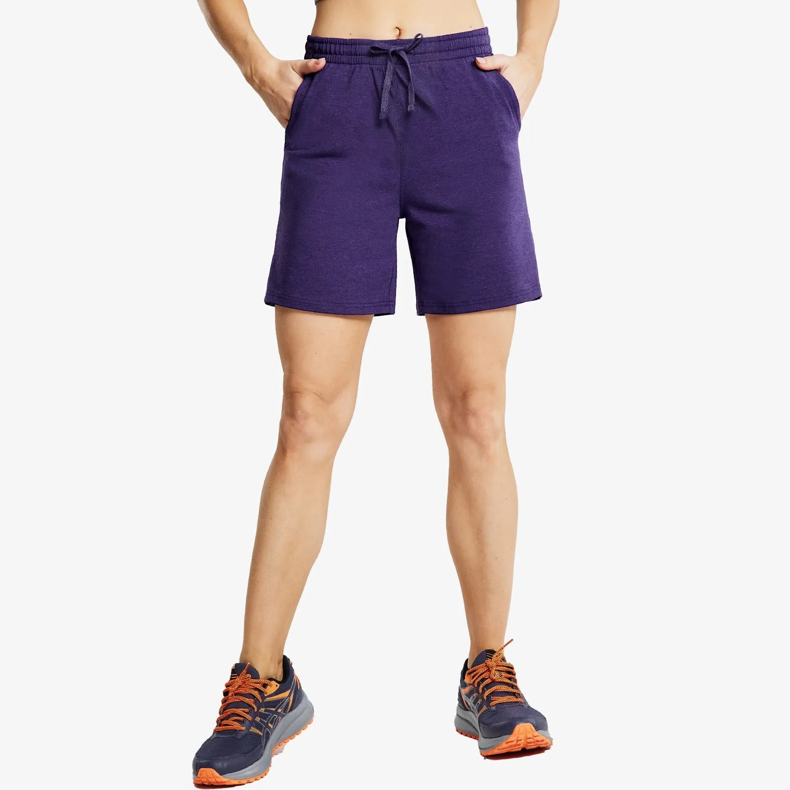 Women's Bermuda Cotton Shorts with Pockets Lightweight & Stretch