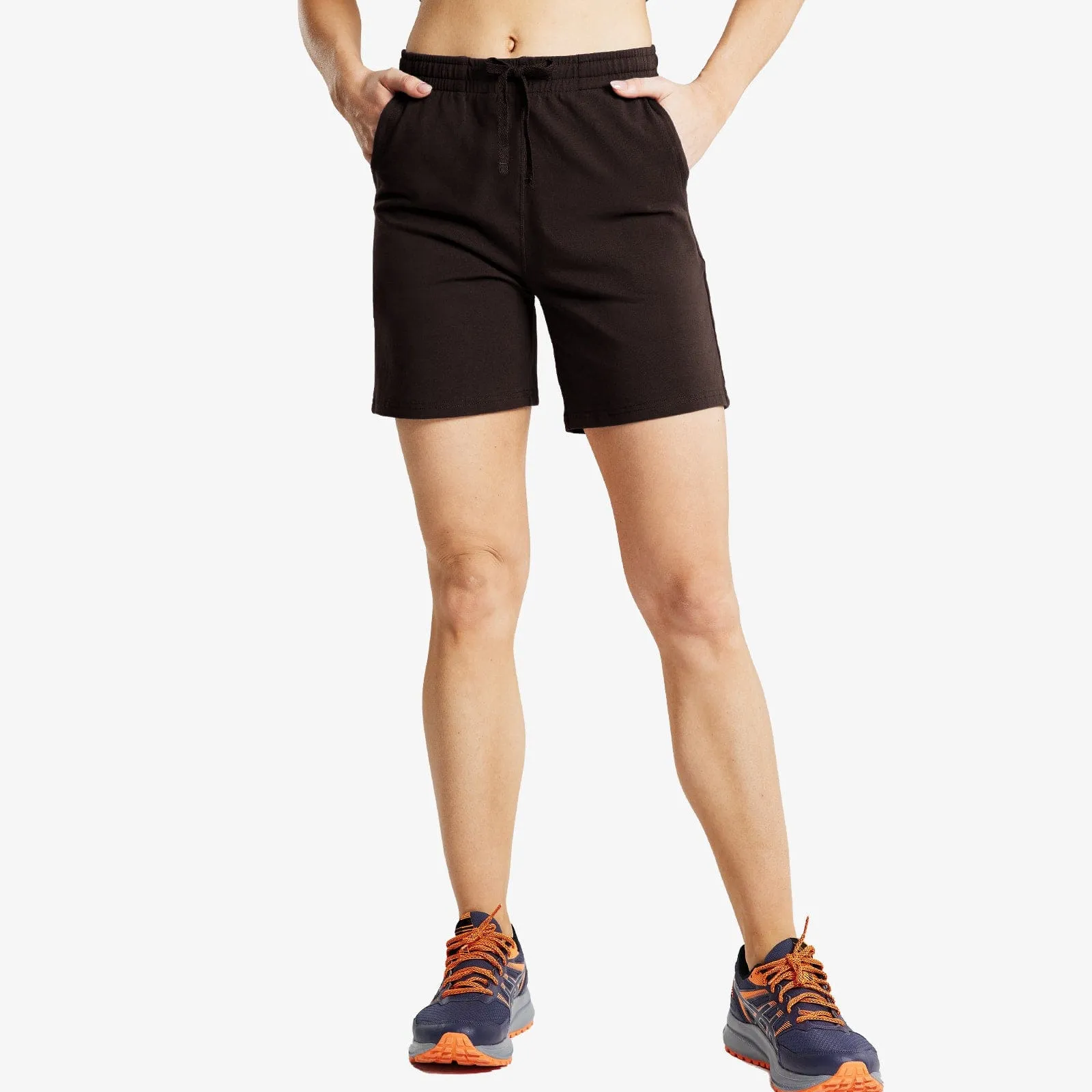 Women's Bermuda Cotton Shorts with Pockets Lightweight & Stretch