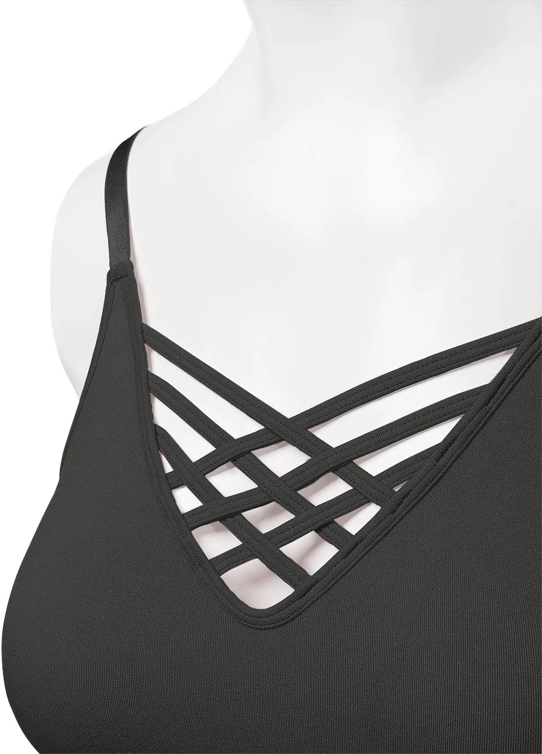Women's Camisole Tank Adjustable Spaghetti Strap Cute Sexy Crop Tops