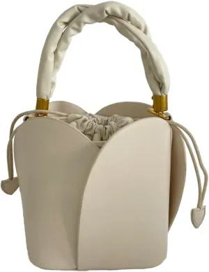 Women's Floral Bucket Bag  Stylish Drawstring Shoulder, Crossbody & Handbag for Daily Commutes & Casual Wear
