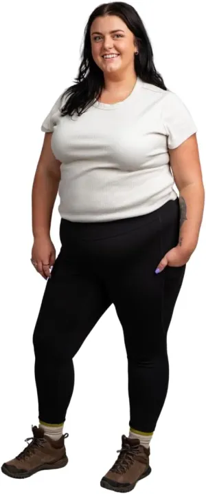 Women's Go Free 7/8 Leggings with GoFly Pee Zipper & Pockets Ultra-Soft Stretch, Squat Proof Spandex Yoga Running