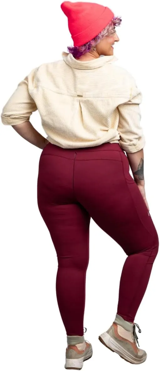 Women's Go Free 7/8 Leggings with GoFly Pee Zipper & Pockets Ultra-Soft Stretch, Squat Proof Spandex Yoga Running