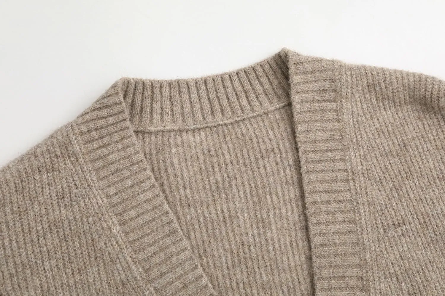 Women's Knit Cardigans Open Front Long Sleeve V Neck Button Down Loose Cardigan Sweaters Cable Knit Outwear Coats