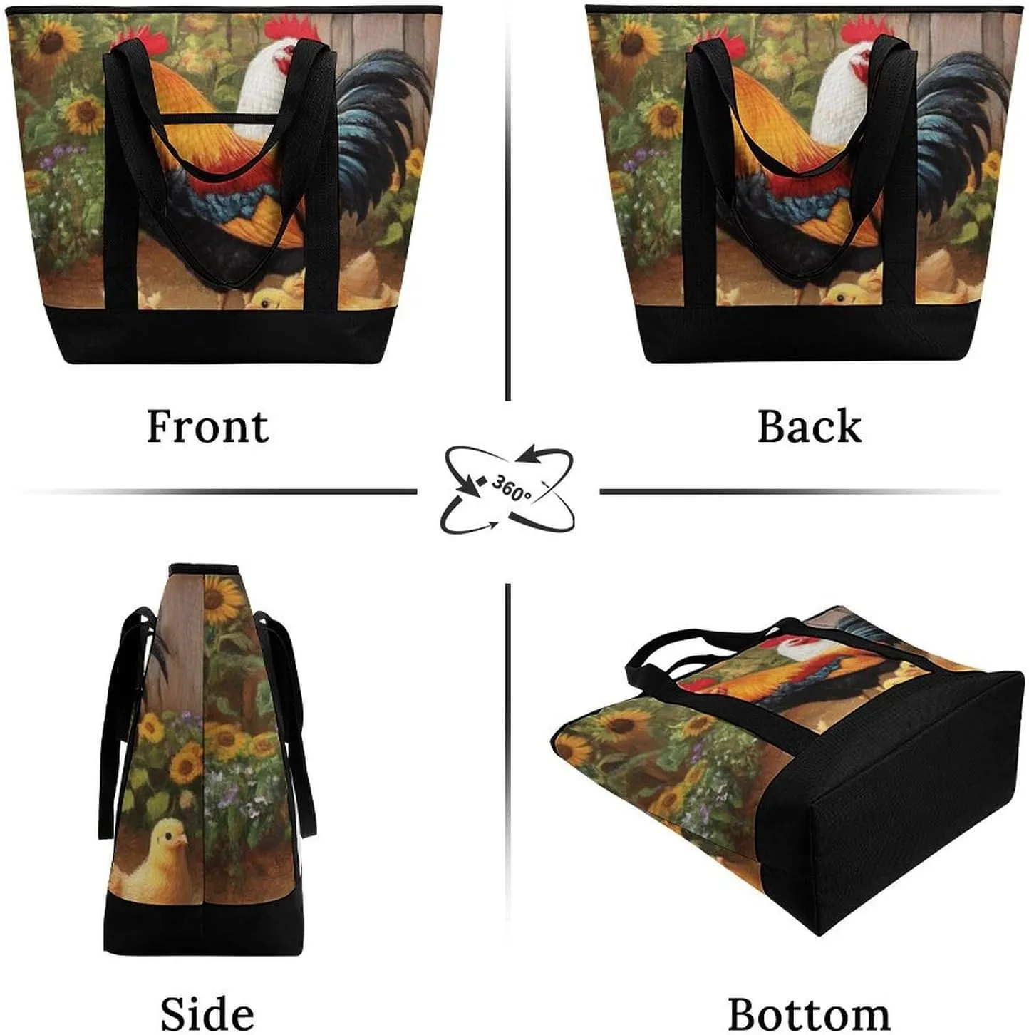 Women's Large-Capacity Thermal Tote Bag Stylish Work & Commute Handbag
