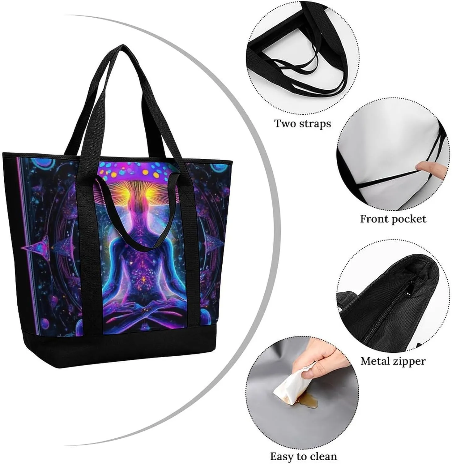 Women's Large-Capacity Thermal Tote Bag Stylish Work & Commute Handbag
