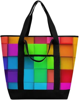 Women's Large-Capacity Thermal Tote Bag Stylish Work & Commute Handbag