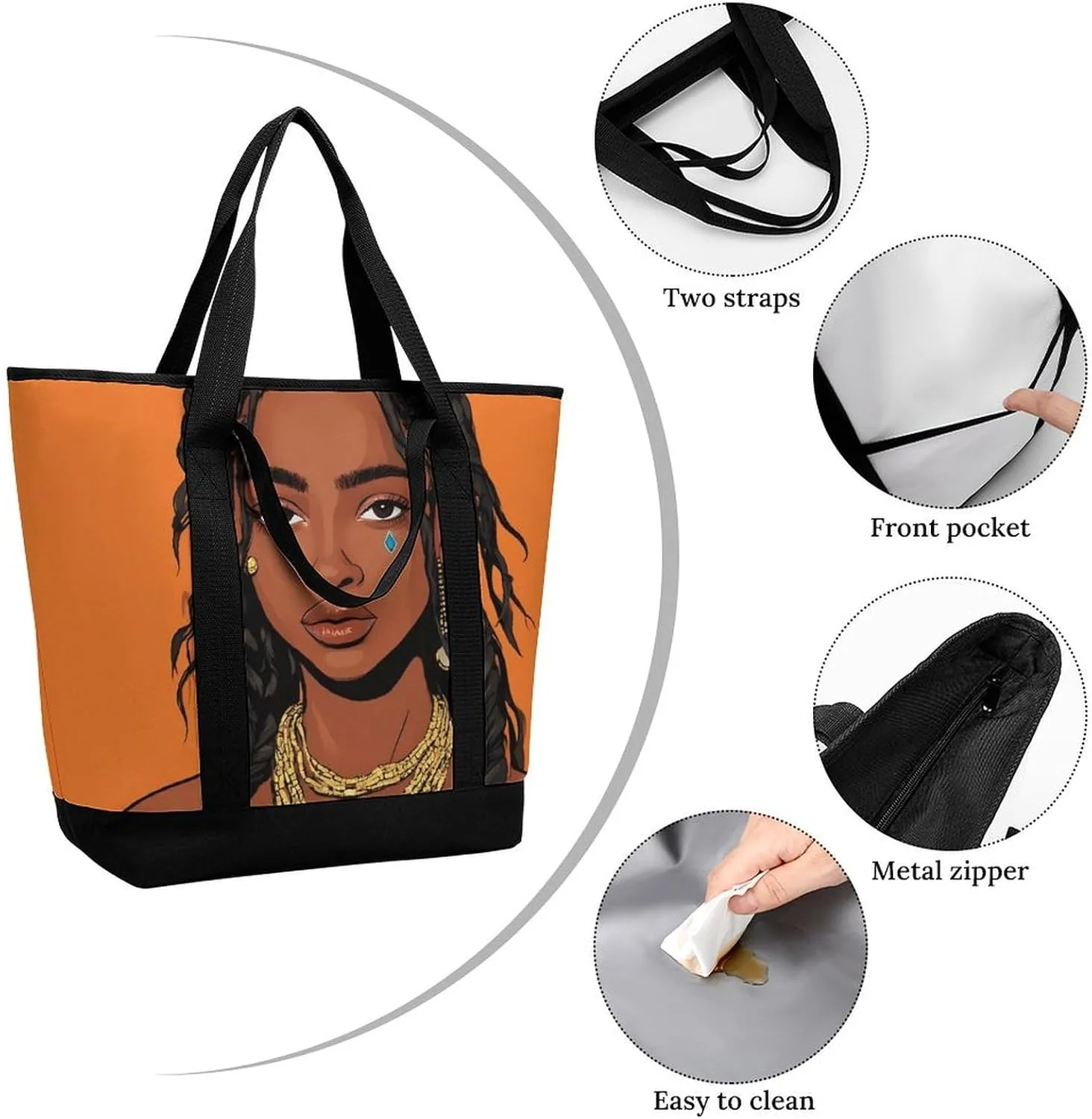 Women's Large-Capacity Thermal Tote Bag Stylish Work & Commute Handbag