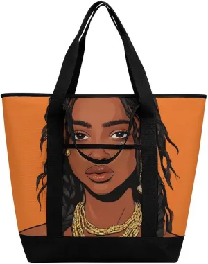 Women's Large-Capacity Thermal Tote Bag Stylish Work & Commute Handbag