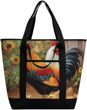 Women's Large-Capacity Thermal Tote Bag Stylish Work & Commute Handbag