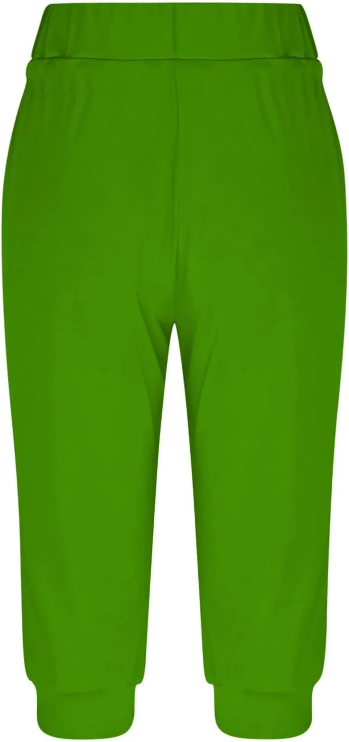 Womens Leggings High Waist Capri Pants Casual Comfy Yoga Corp Trousers Exercise Workout Soft Capris with Pockets
