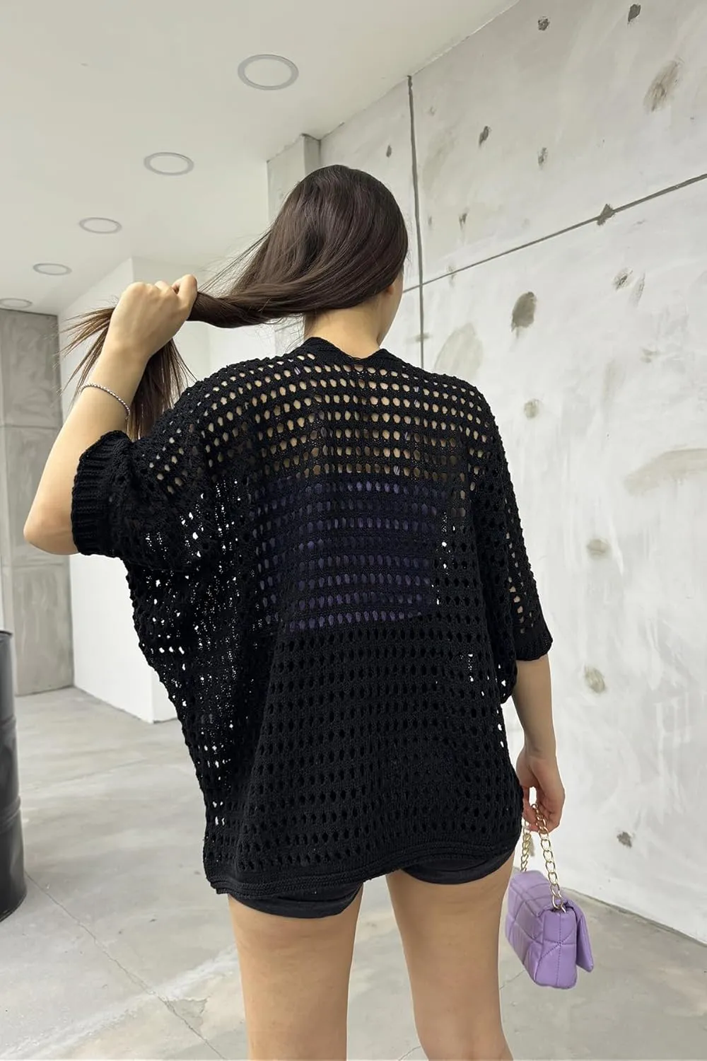 Women's Long Sleeve Open Front Knit Cardigan