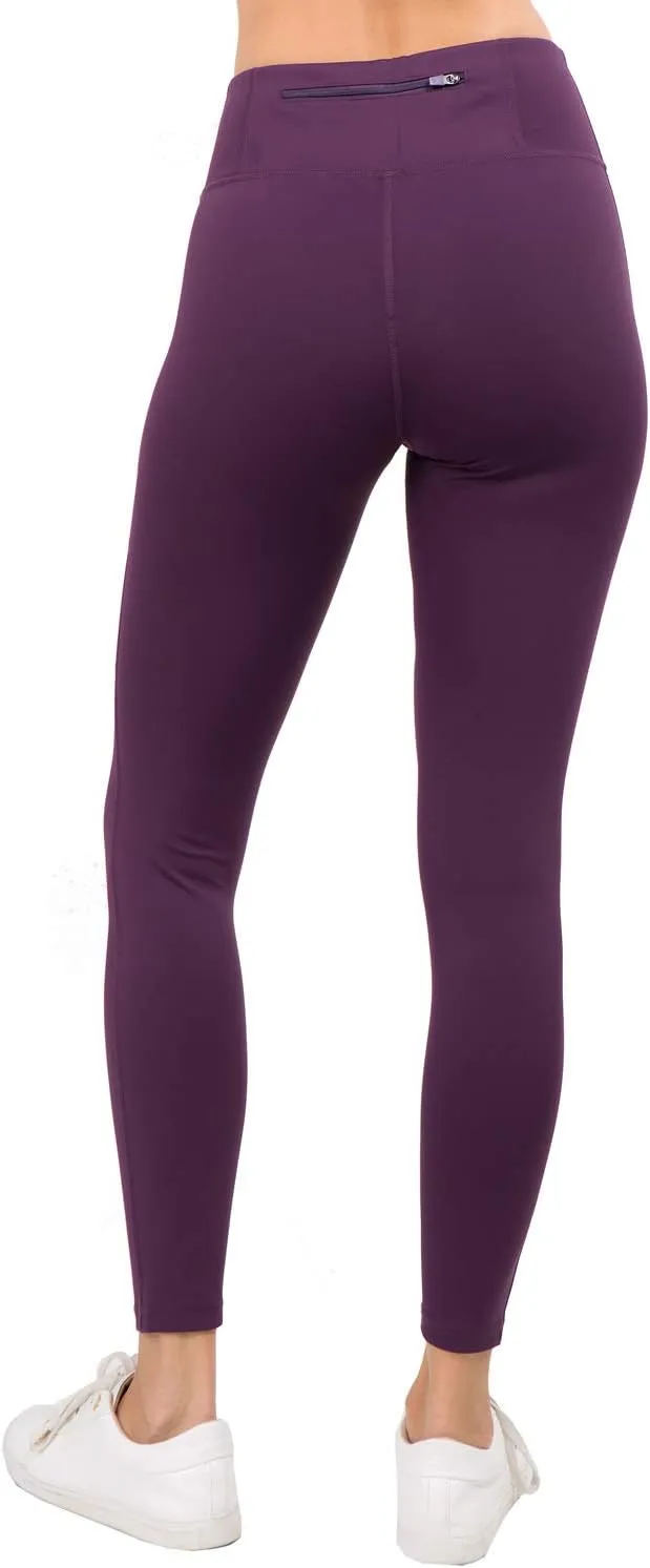 Women's Mesh Leggings 4-Way Strech Stylish Activewear High Waist Workout Pants with Pockets