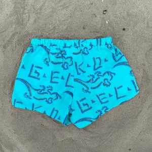 Women's Neon Mint Retro Board Shorts