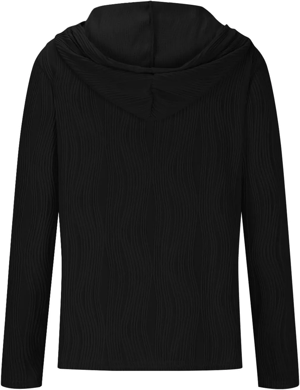 Women's Oversized Hoodies Casual Long Sleeve Button Collar Hooded Sweatshirts Fashion Solid Color Pullover Tops