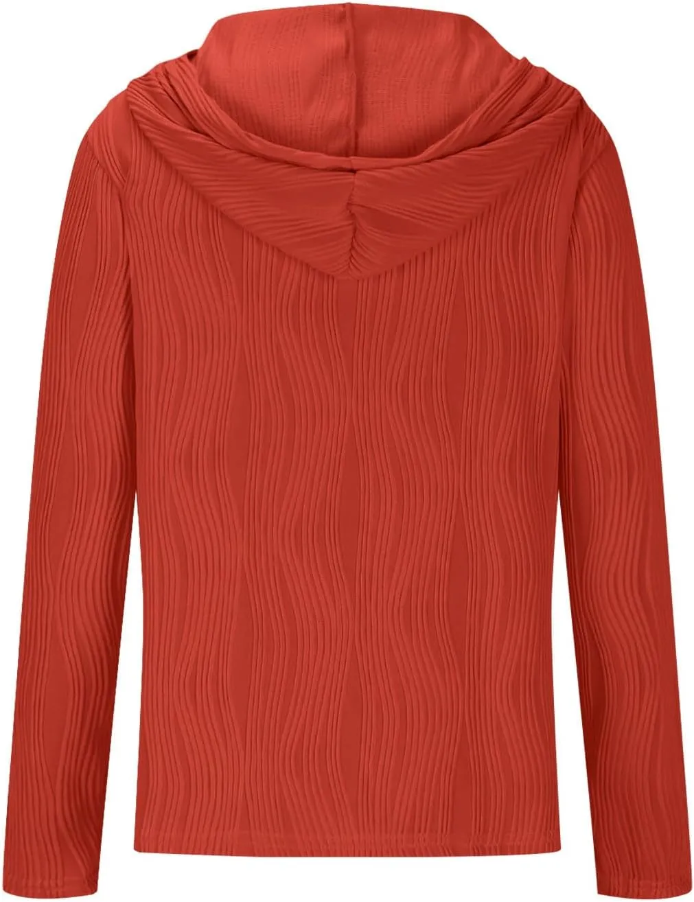 Women's Oversized Hoodies Casual Long Sleeve Button Collar Hooded Sweatshirts Fashion Solid Color Pullover Tops