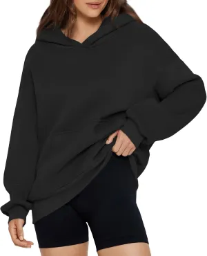 Womens Oversized Hoodies Fleece Sweatshirts Long Sleeve Shirts Pullover Fall Outfits 2024 Fashion Y2k Clothe with Pocket
