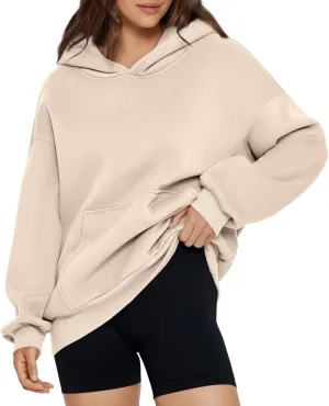 Womens Oversized Hoodies Fleece Sweatshirts Long Sleeve Shirts Pullover Fall Outfits 2024 Fashion Y2k Clothe with Pocket