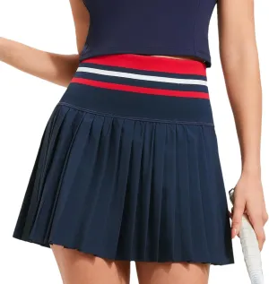 Womens Pleated Tennis Skirt High Waist Golf Skort Workout Athletic Skirts