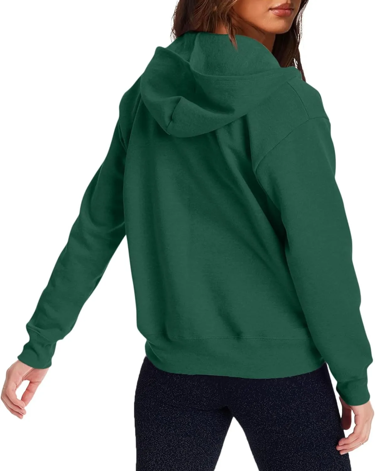 Womens Zip Up Hoodies Long Sleeve Oversized Sweatshirts Fleece Y2K Drawstring Fall Jackets with Pockets Outerwear