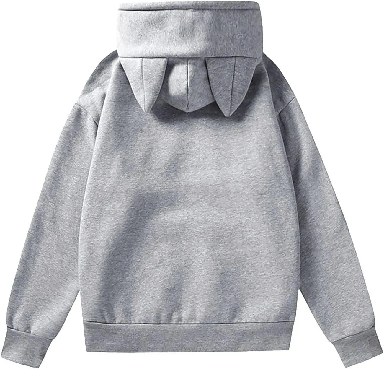 Wool Lined Cat Ear Hoodie Aesthetic Hoodies with Cat Ears Animal Oversized Sweatshirts Cute Animal Hoodies Loose Fit